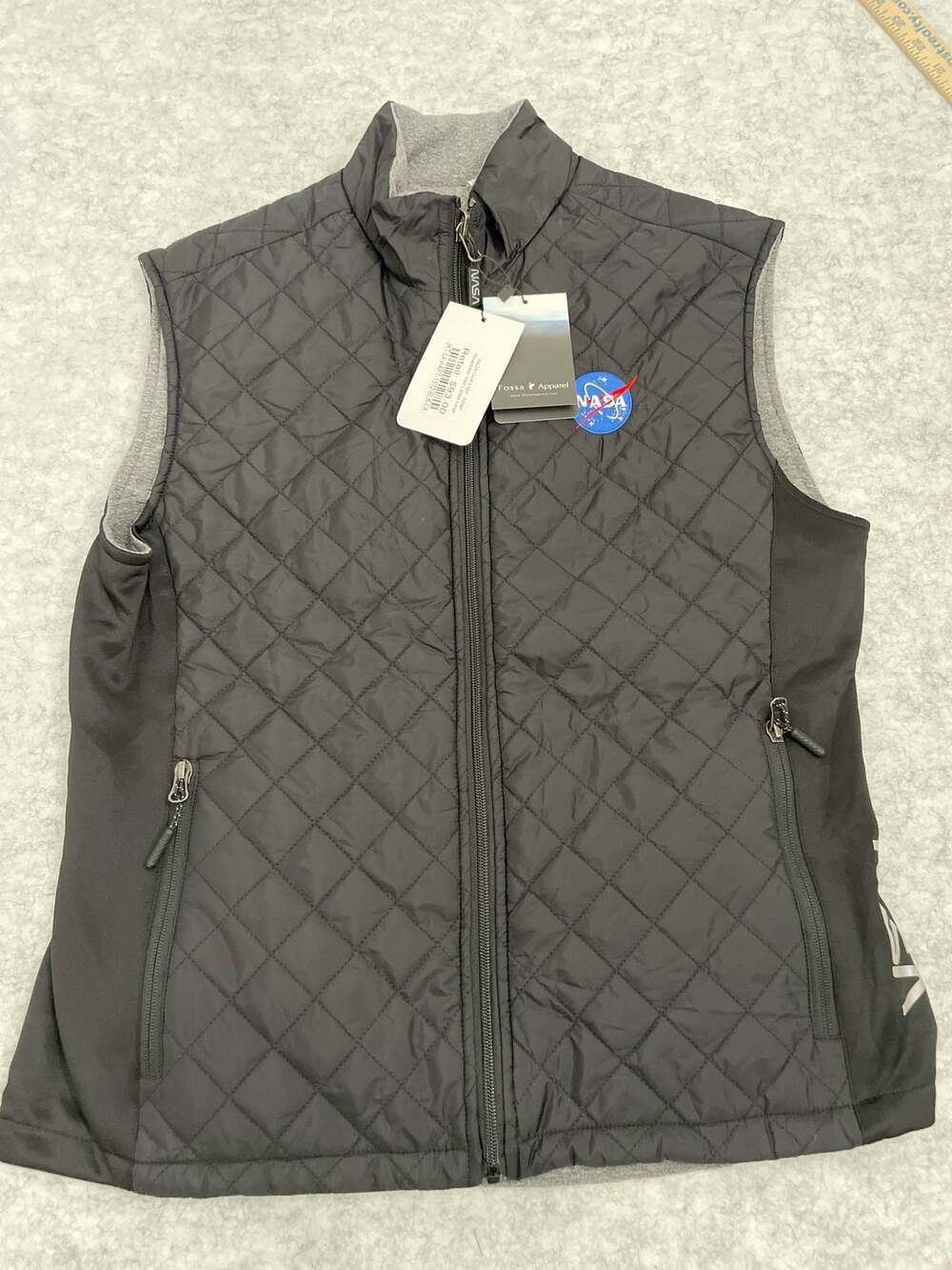 Fossa Apparel NASA Adapt Reversible Ladies Quilted Vest large NWT